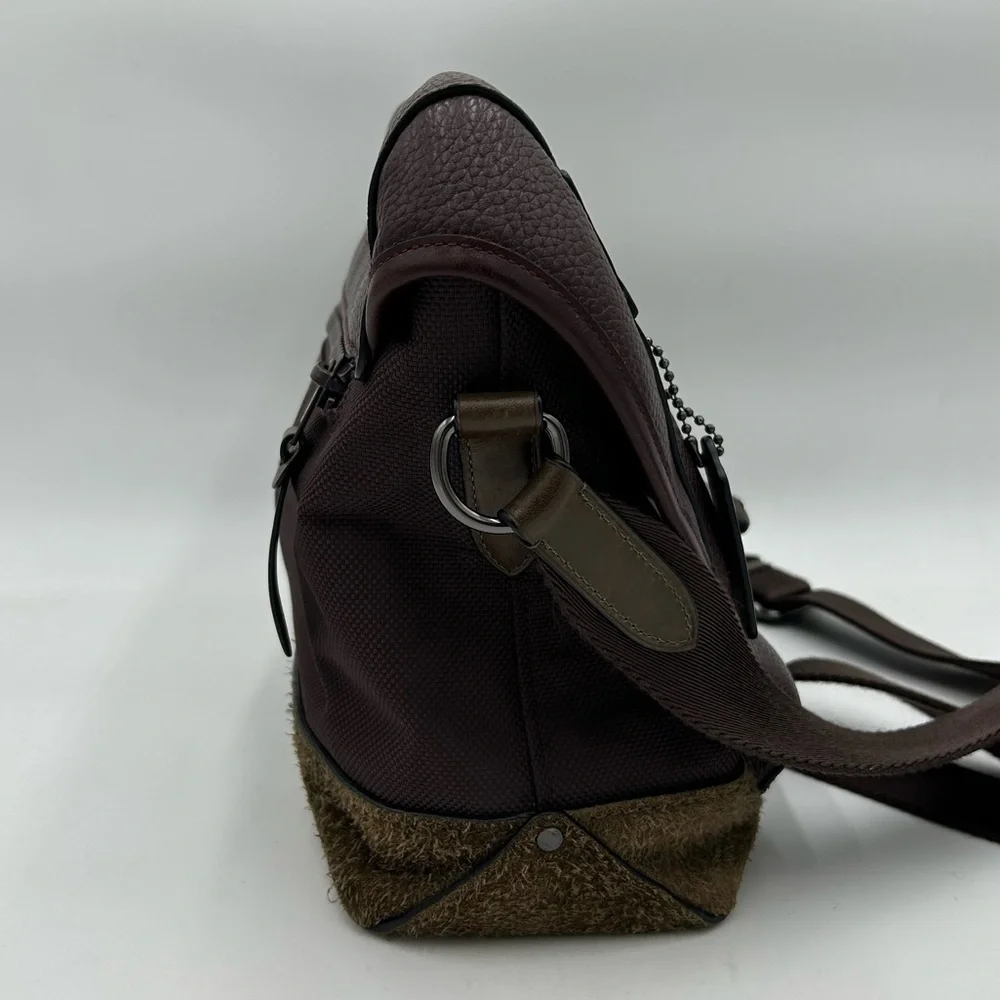 RARE Coach Brown Leather Manhattan Bike Bag